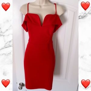 🆕❤️Bold, Sexy Red Mini/Midi Dress